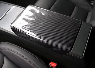 Carbon Fiber Console Cover | Model Y 2025+, 3 2024+