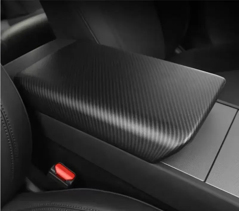 Carbon Fiber Console Cover | Model Y 2025+, 3 2024+ Teslup