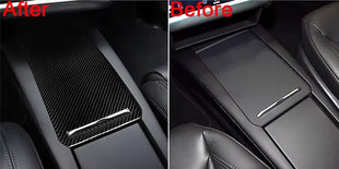 Carbon Fiber Console Trim | Model S, X Teslup