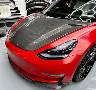Carbon Fiber Hood | Model 3